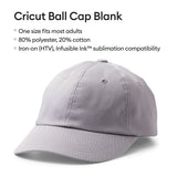 Customisable Cap for Cutting Plotter Cricut RETAILER Grey One size