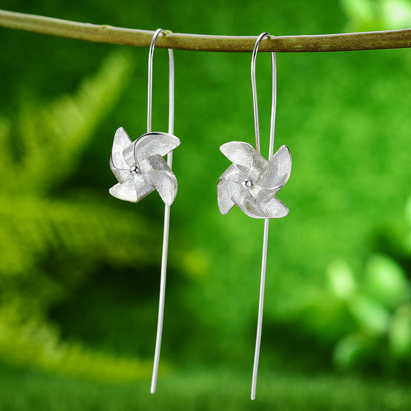 Modern Rotatable Windmill Earrings