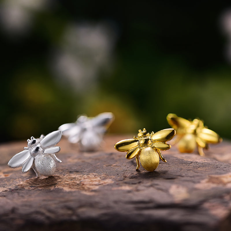 Royal Honeybee Stud Earrings