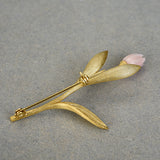 Lovely Tulip Flower Brooch