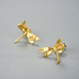 Dainty Dragonfly Stud Earrings