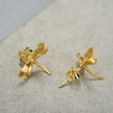 Dainty Dragonfly Stud Earrings