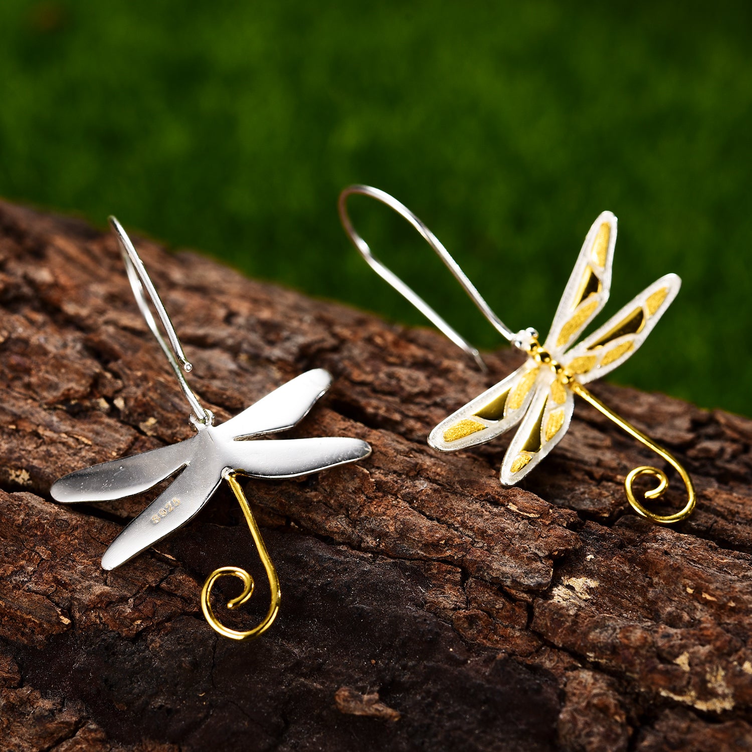 Fantasy Dragonfly Drop Earrings