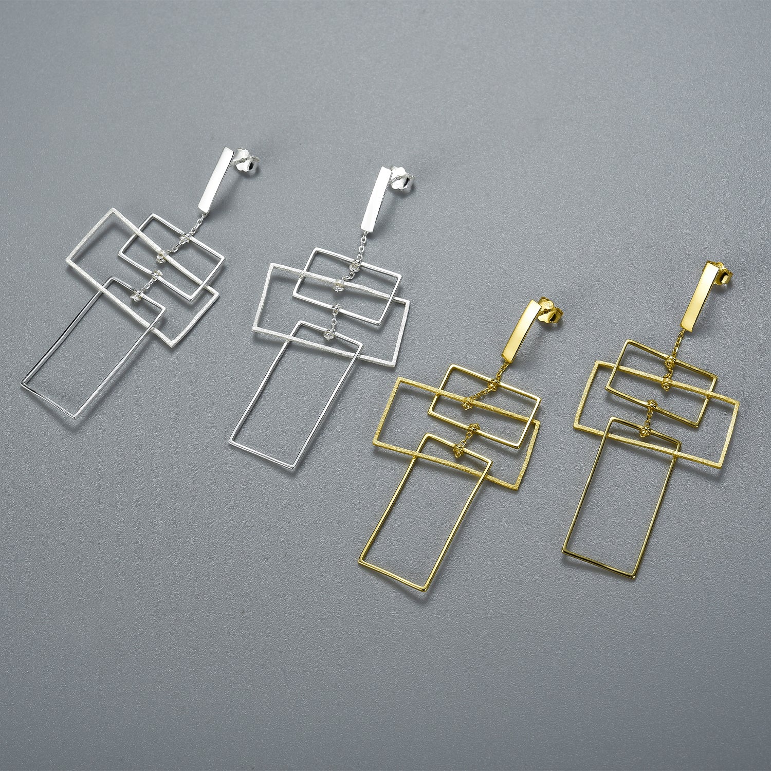 Geometric Frame Design Earrings