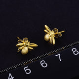 Royal Honeybee Stud Earrings