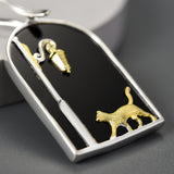 Street Cat Pendant Necklace