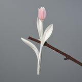 Lovely Tulip Flower Brooch