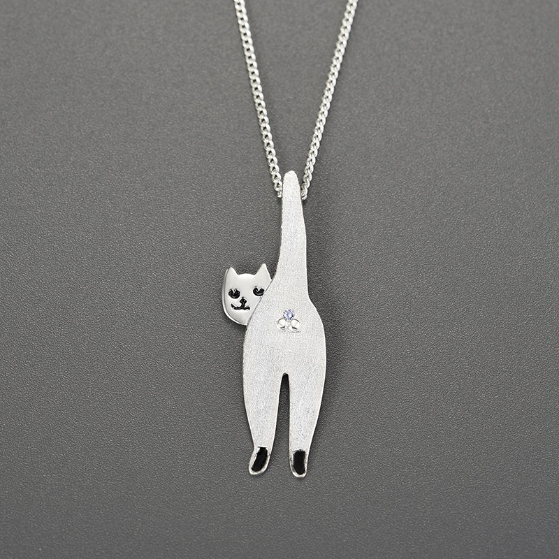 Careless Cute Cat Pendant Necklace