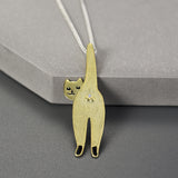 Careless Cute Cat Pendant Necklace