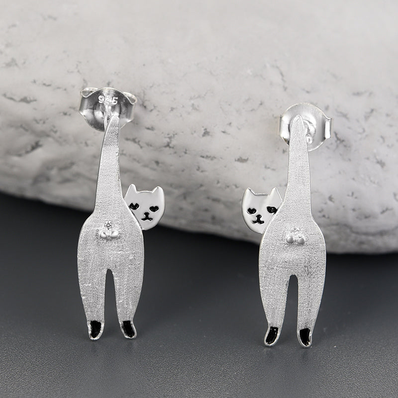 Careless Cats Stud Earrings