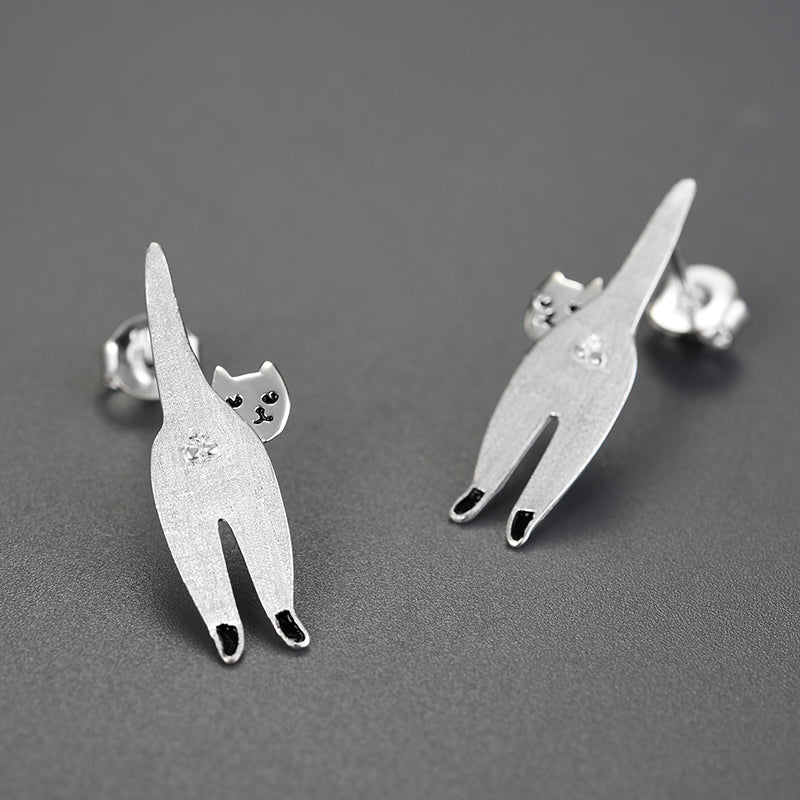 Careless Cats Stud Earrings