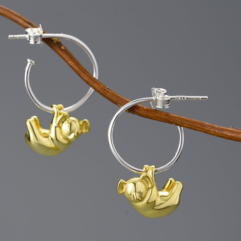 Koala Couple Fashion Hoop Earrings