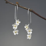 Floral Fantasia Long Dangle Earrings