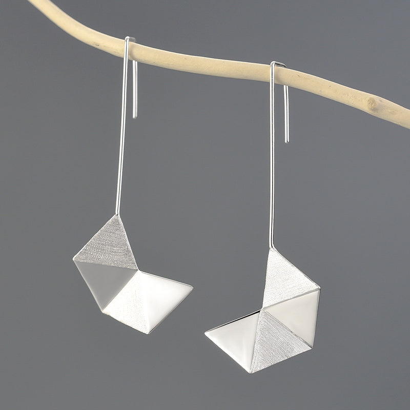 Stardust Geometric Dangle Earrings