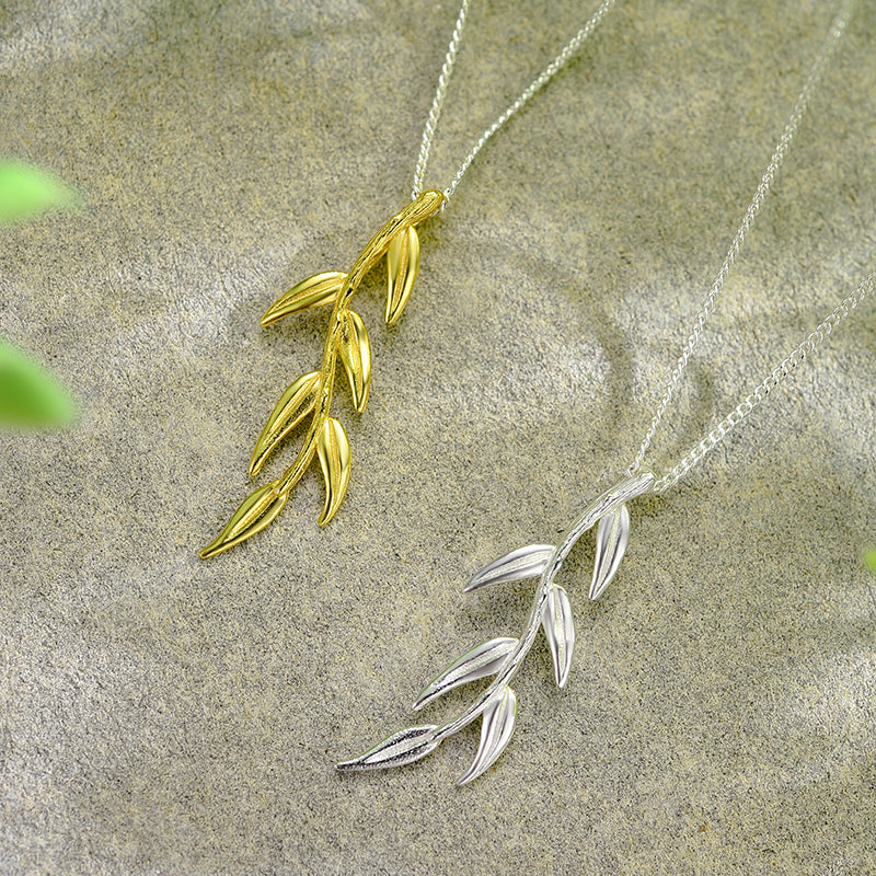 Whispering Willow Fashion Pendant Necklace