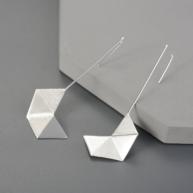 Stardust Geometric Dangle Earrings