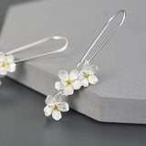 Floral Fantasia Long Dangle Earrings