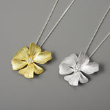 Summer Solstice Fashion Flower Pendant Necklace