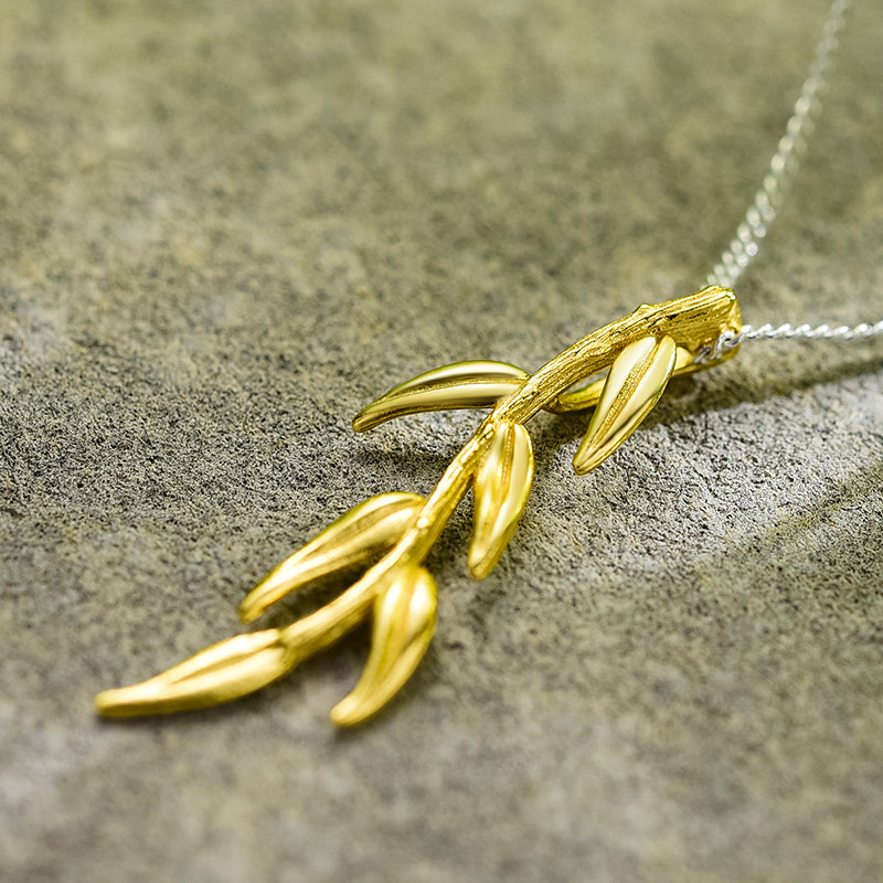 Whispering Willow Fashion Pendant Necklace