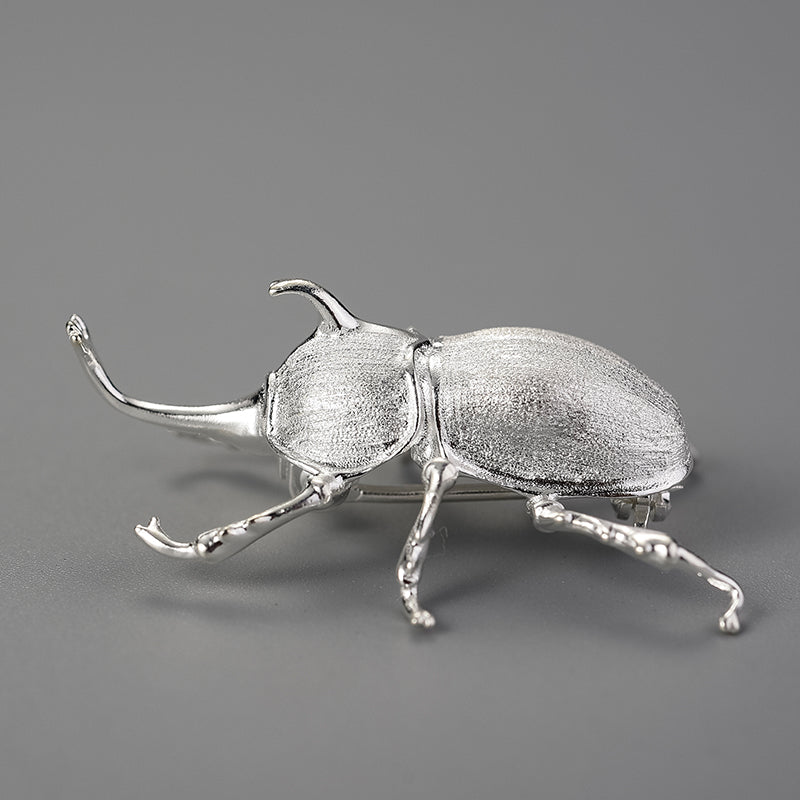 Mr.Rhino Beetle Real Brooch