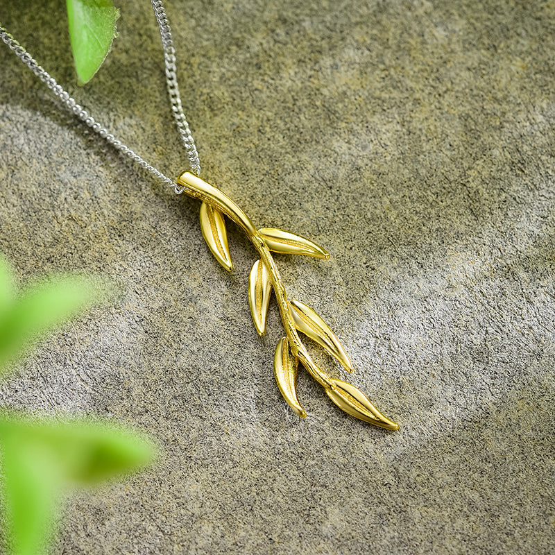 Whispering Willow Fashion Pendant Necklace