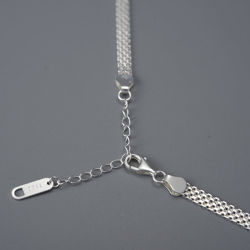 Royal Fashion 925 Sterling Silver Chain Necklace