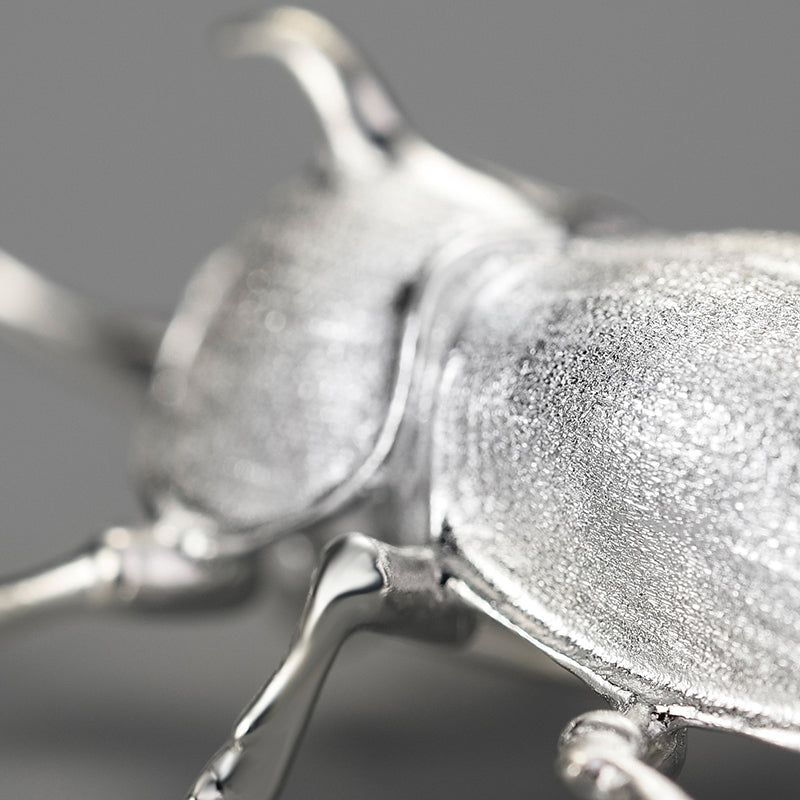 Mr.Rhino Beetle Real Brooch