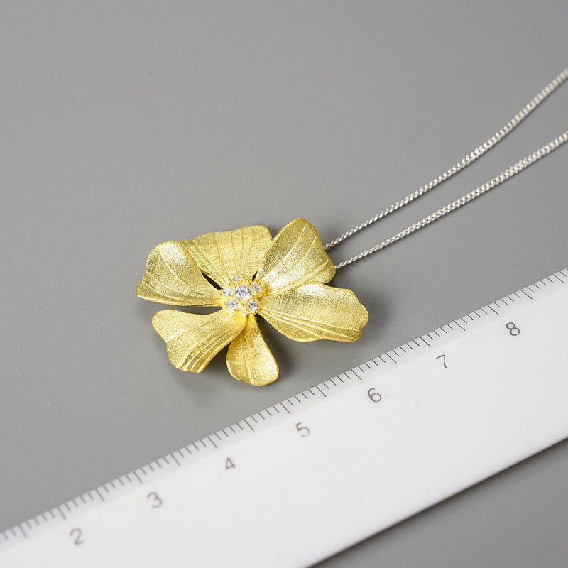 Summer Solstice Fashion Flower Pendant Necklace