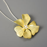 Summer Solstice Fashion Flower Pendant Necklace