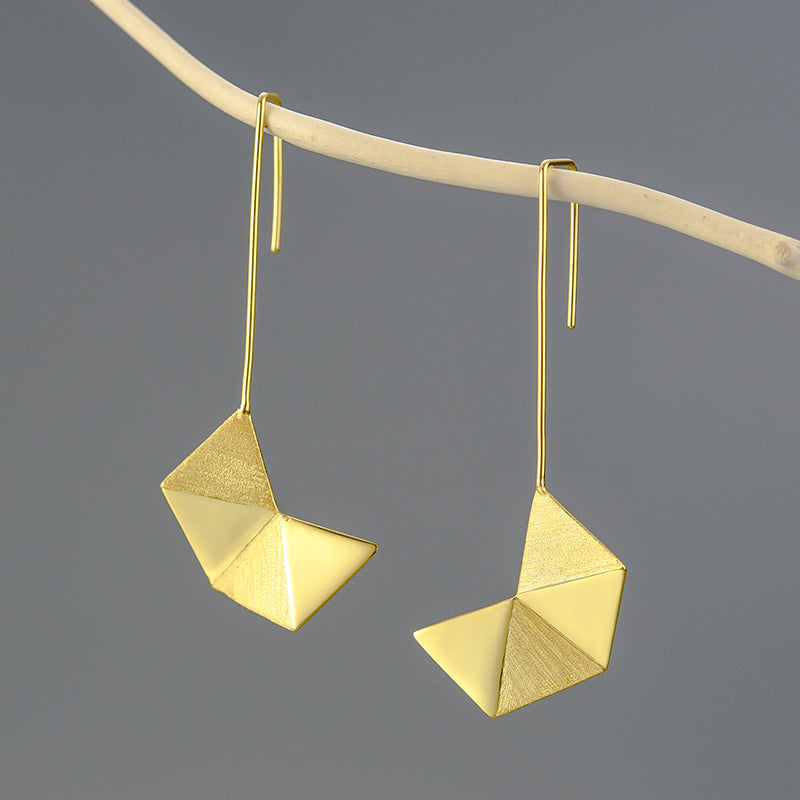 Stardust Geometric Dangle Earrings