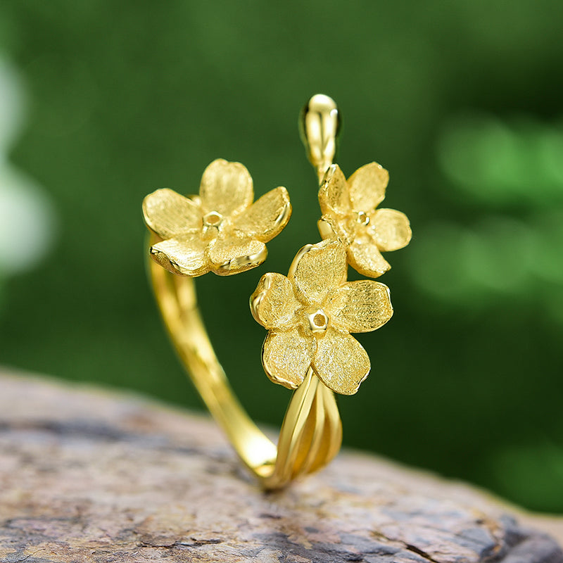 Floral Fantasia Adjustable Ring