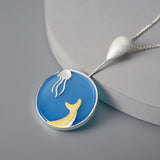 Blue Marine Majesty Pendant Necklace