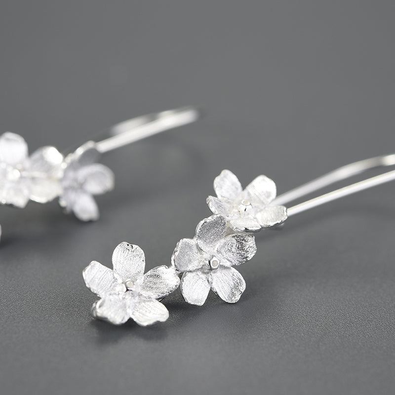 Floral Fantasia Long Dangle Earrings