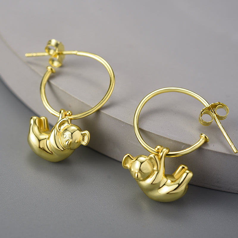 Koala Couple Fashion Hoop Earrings