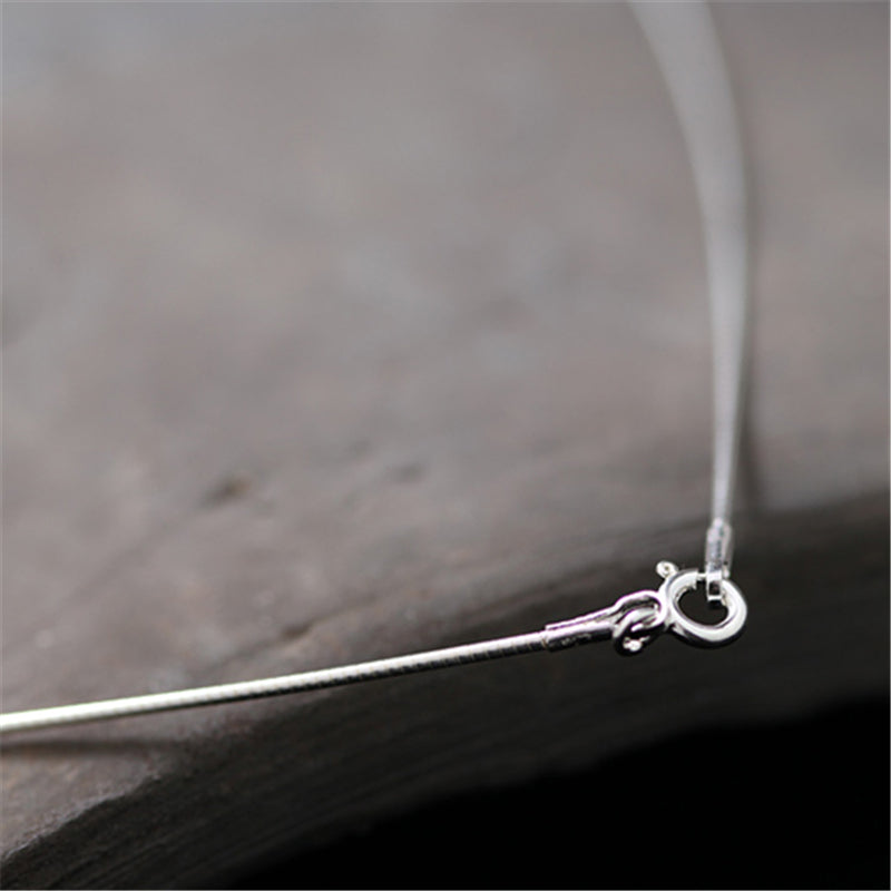 Mia 925 Sterling Silver Choker Chain Necklace