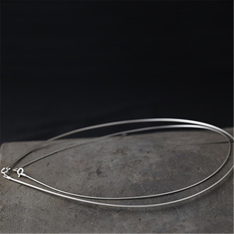 Mia 925 Sterling Silver Choker Chain Necklace