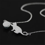 Playful Cat Pendant Necklace