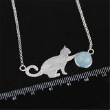 Playful Cat Pendant Necklace