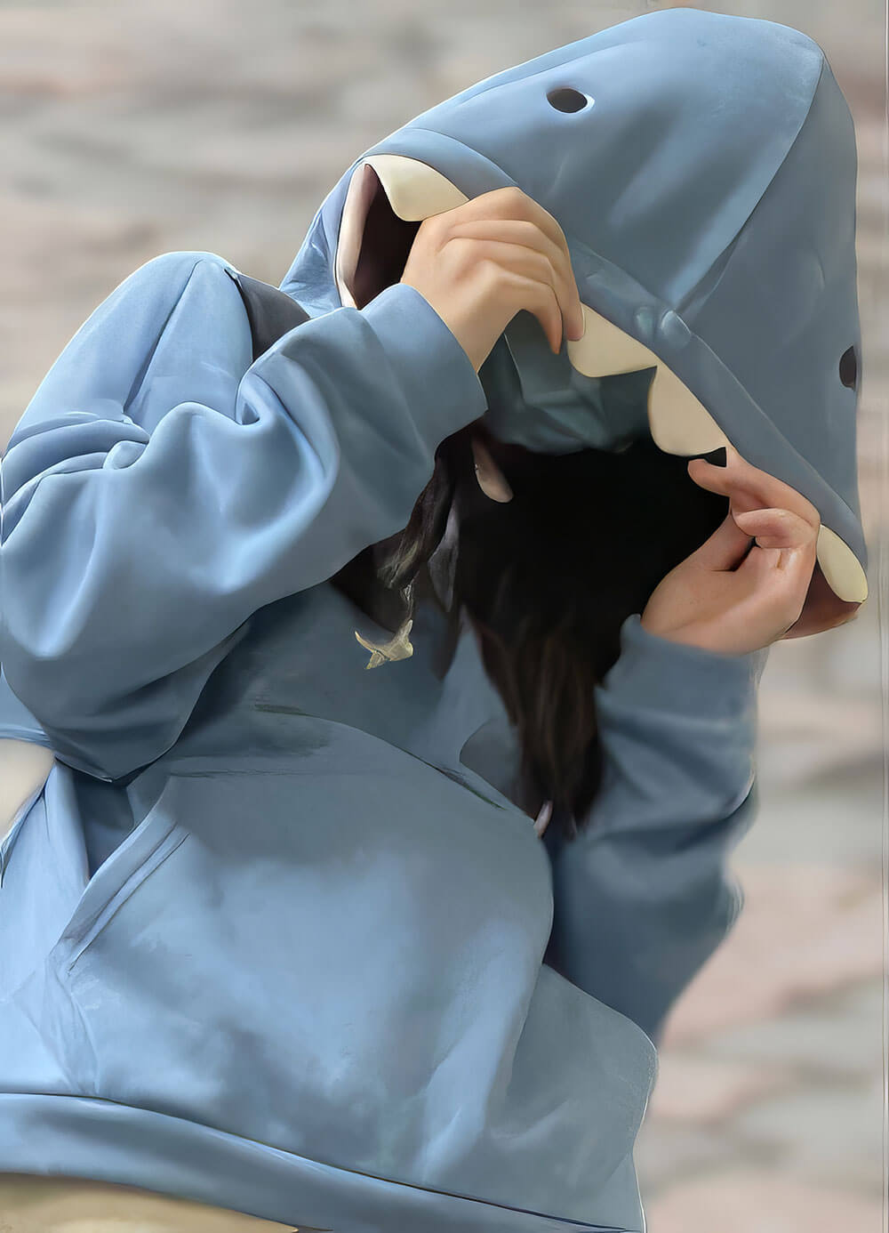 Sharky™ Kawaii Loose Hoodie