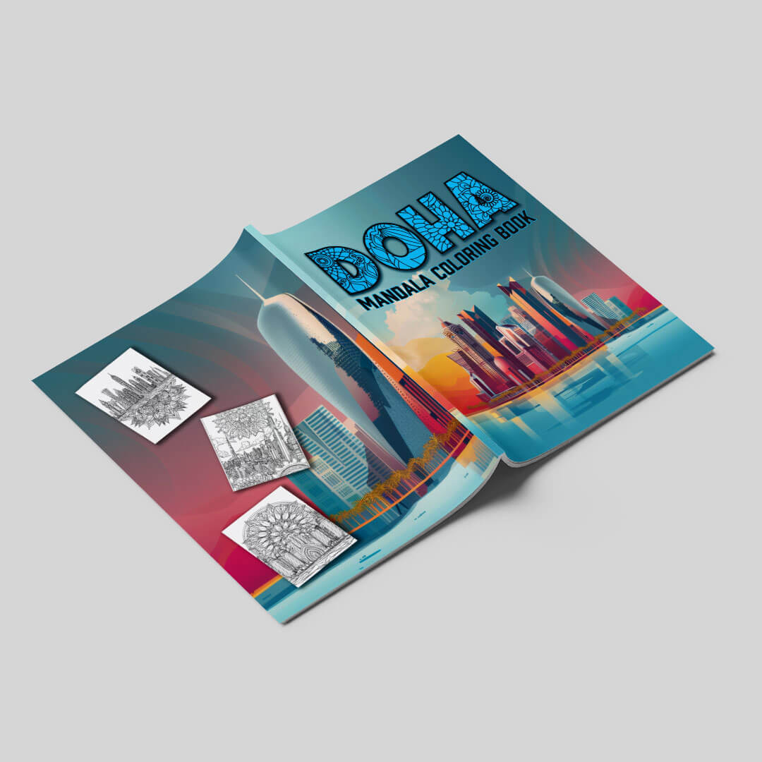 Doha Mandala Digital & Printable Coloring Book