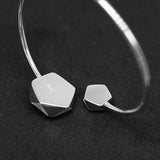 Radiant Rays Geometric Bangle Bracelet