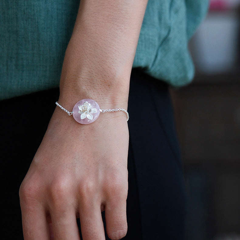 Blooming Lotus Chain Bracelet