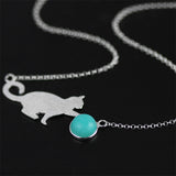 Playful Cat Pendant Necklace