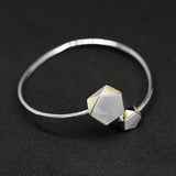 Radiant Rays Geometric Bangle Bracelet