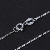 Lotus Classic 925 Sterling Silver Chain Necklace