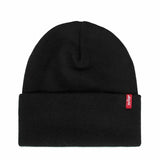 Hat Levi's Slouchy Red Tab Beanie Black