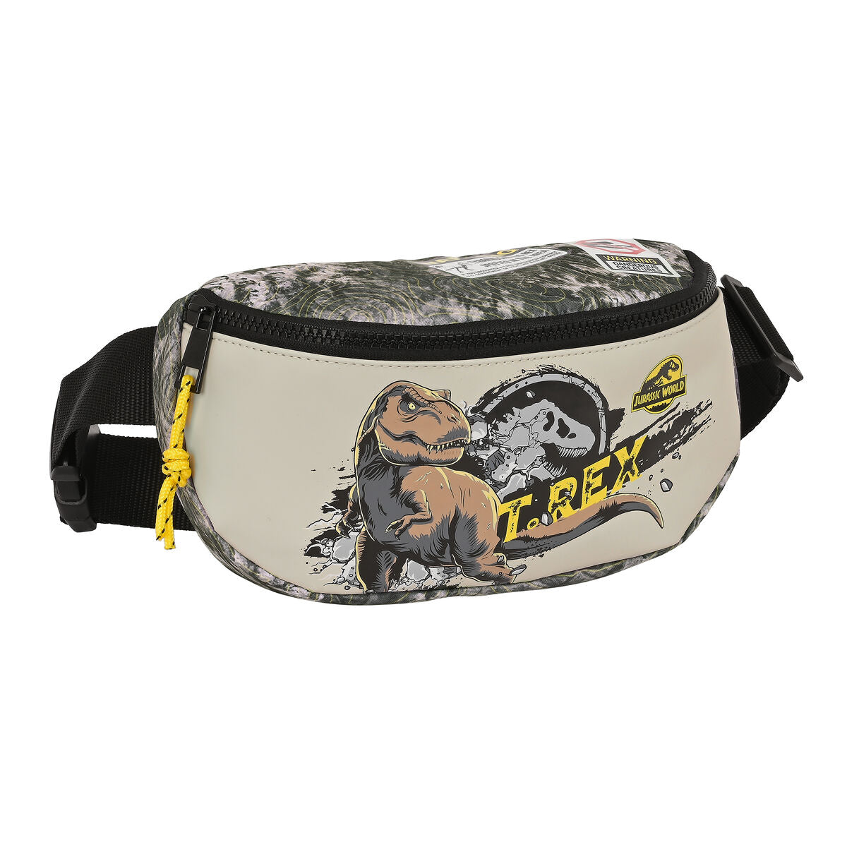 Belt Pouch Jurassic World Warning Grey 23 x 14 x 9 cm