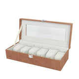 Box for watches Versa Grey Polyester 13,5 x 9 x 30,5 cm