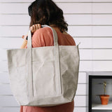 Shopping Bag KSIX Grey Polyester kraft paper