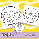 Animals for Kids Coloring Pages Bundle Digital & Printable 10 Designs
